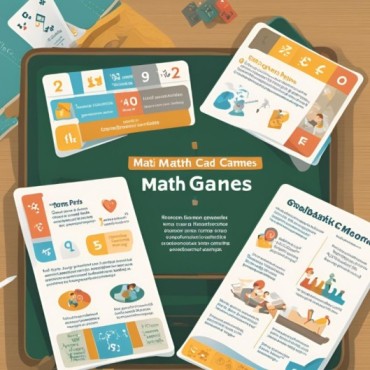 an infographic highlighting the key benefits of math card games, such as enhancing math skills, improving cognitive abilities, and encouraging social interaction. This could include icons and brief text explanations.