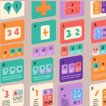  a comparison chart or table image that shows the different features of math card games based on age appropriateness, educational value, and game complexity.